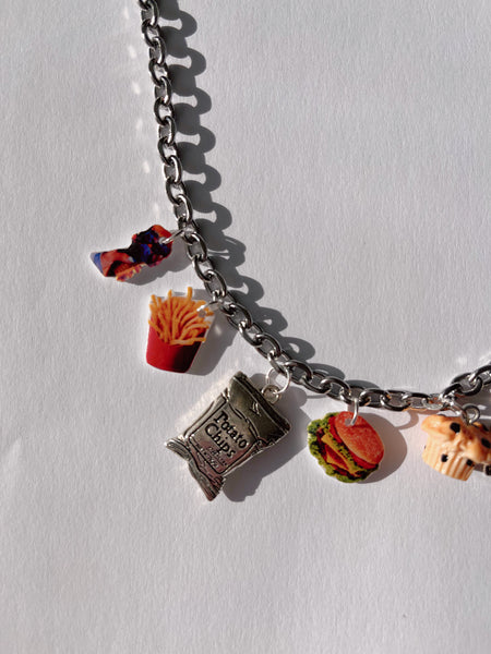 Stack of Snacks Charm Necklace