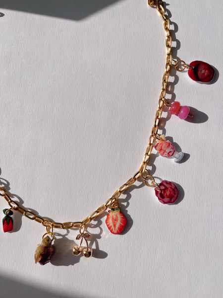 Cherry, Cherry Baby Charm Necklace