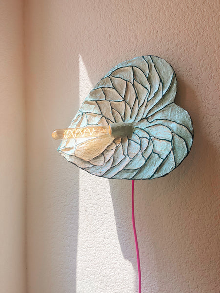 Seaglass Anthurium Sconce