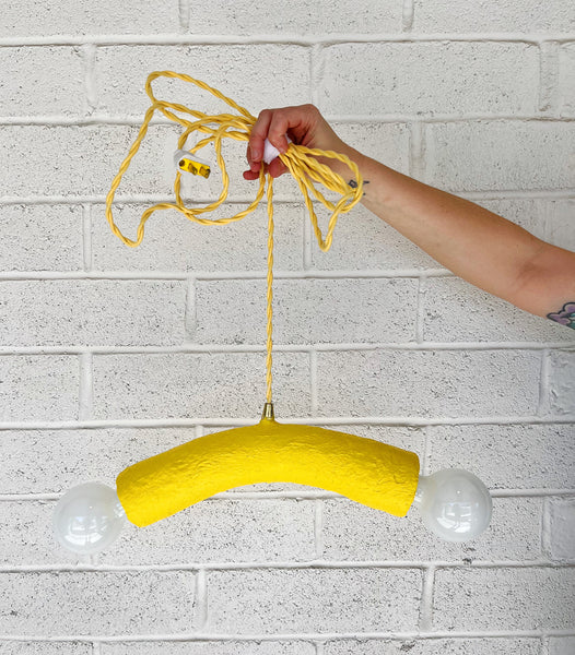 Canary Yellow Hanging Lamp
