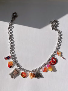 Stack of Snacks Charm Necklace