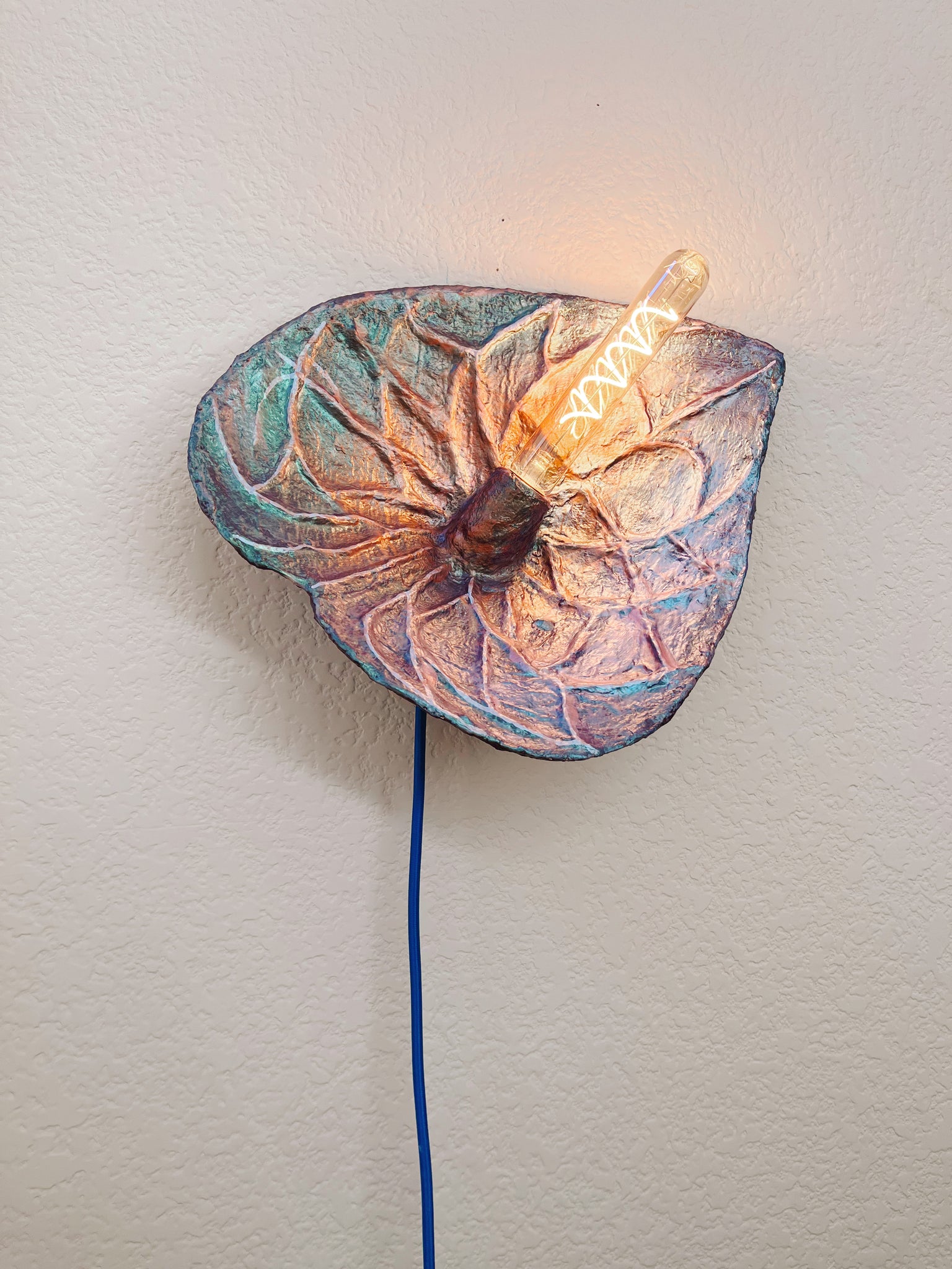 Oxidized Anthurium Sconce