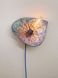 Oxidized Anthurium Sconce