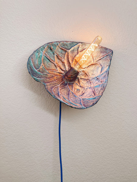 Oxidized Anthurium Sconce