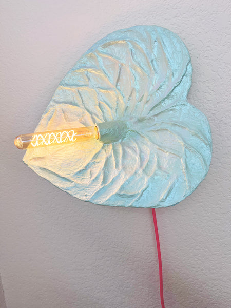 Seaglass Anthurium Sconce