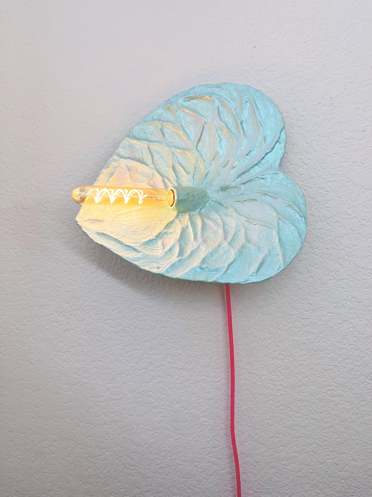 Seaglass Anthurium Sconce