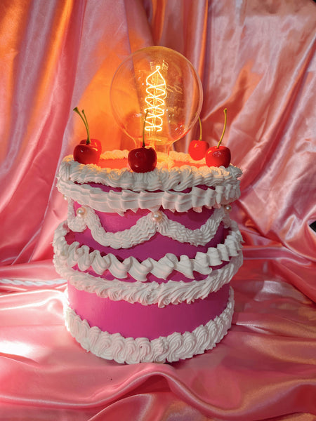 Pink Cake Lamp