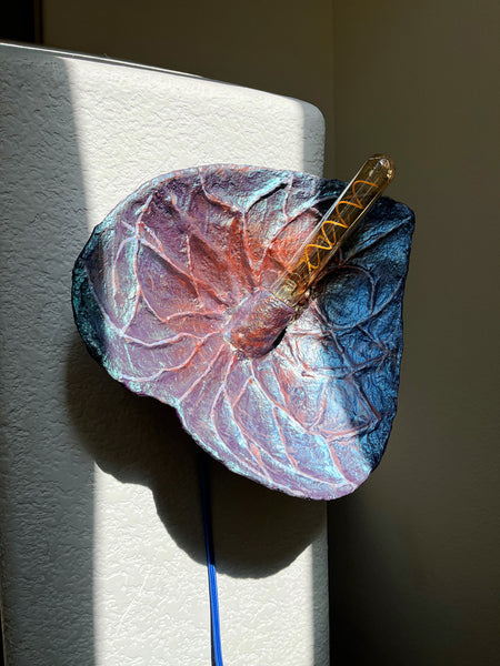 Oxidized Anthurium Sconce