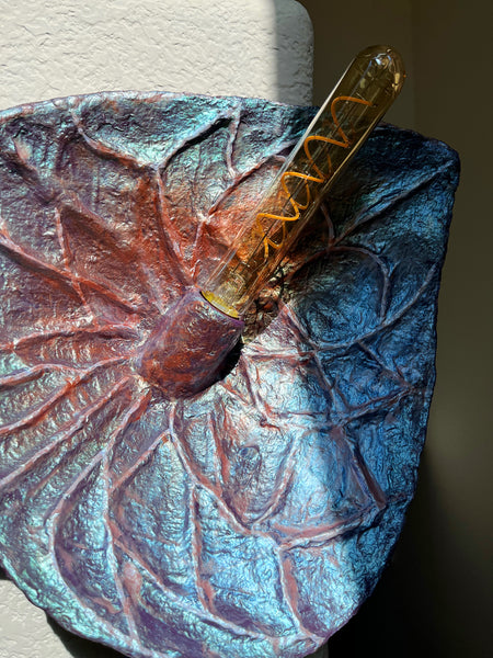 Oxidized Anthurium Sconce