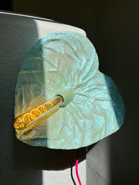 Seaglass Anthurium Sconce