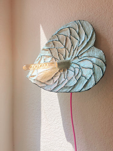 Seaglass Anthurium Sconce