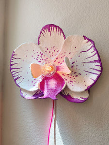 Custom Orchid Sconce Commission