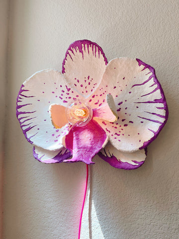 Custom Orchid Sconce Commission