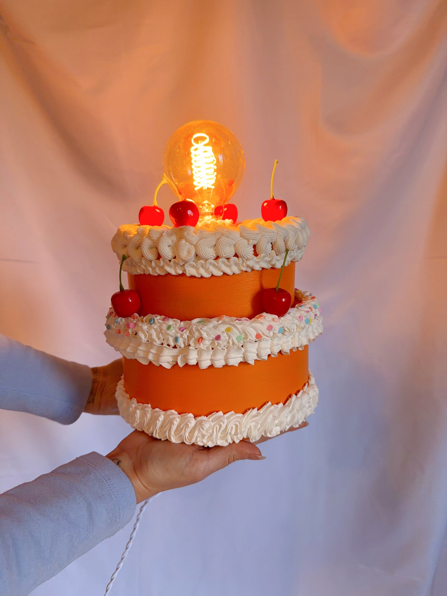 Orange Cake Lamp