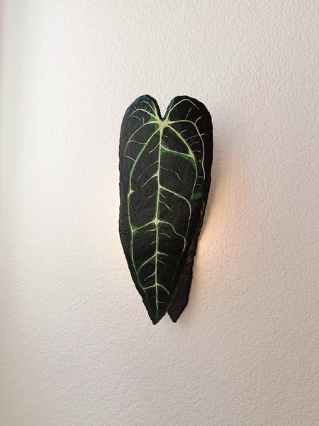 Anthurium Warocqueanum Wireless Sconce - MADE TO ORDER
