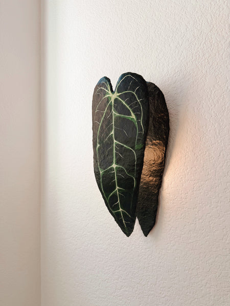 Anthurium Warocqueanum Wireless Sconce - MADE TO ORDER