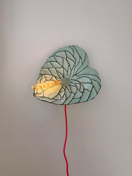 Anthurium Sconce - Pearl Mint