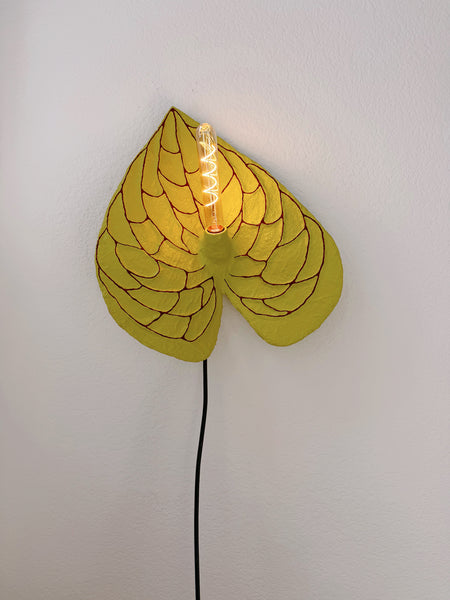 Anthurium Sconce - Chartreuse