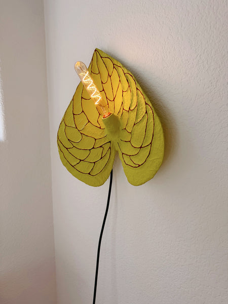 Anthurium Sconce - Chartreuse