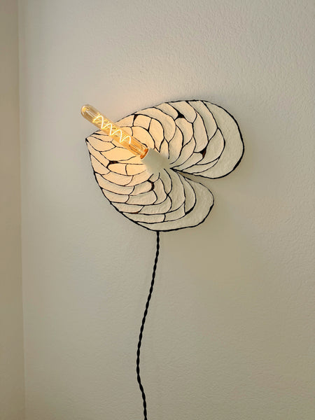 Anthurium Sconce - Cream