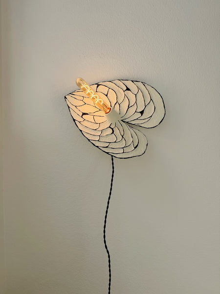 Anthurium Sconce - Cream