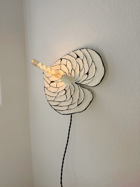 Anthurium Sconce - Cream