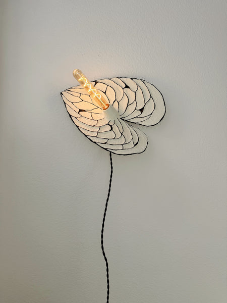 Anthurium Sconce - Cream