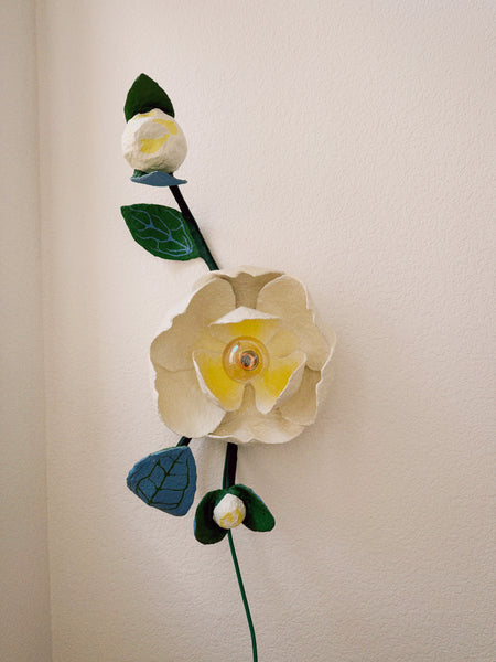 Cream Magnolia Bundle Sconce