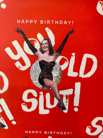 Happy Birthday You Old Slut Wrapping Paper