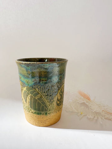 Monstera 6oz Ceramic Cup