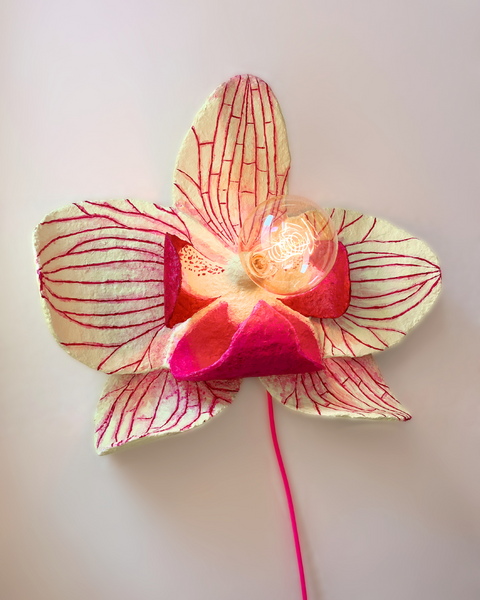 Custom Orchid Sconce Commission