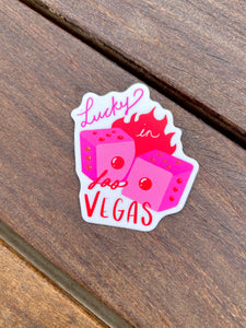 Lucky In Vegas Sticker