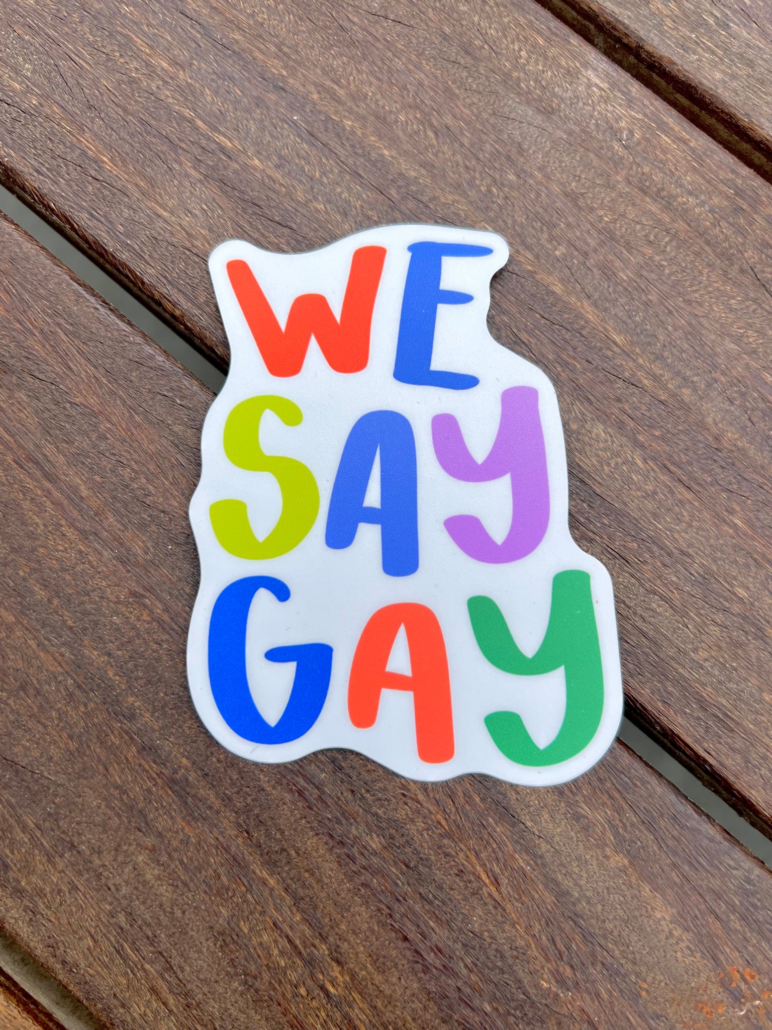 We Say Gay Sticker
