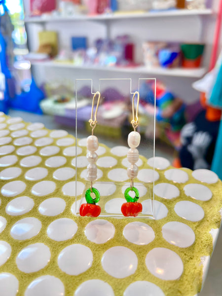 Pearl Fruit & Veggie Earrings