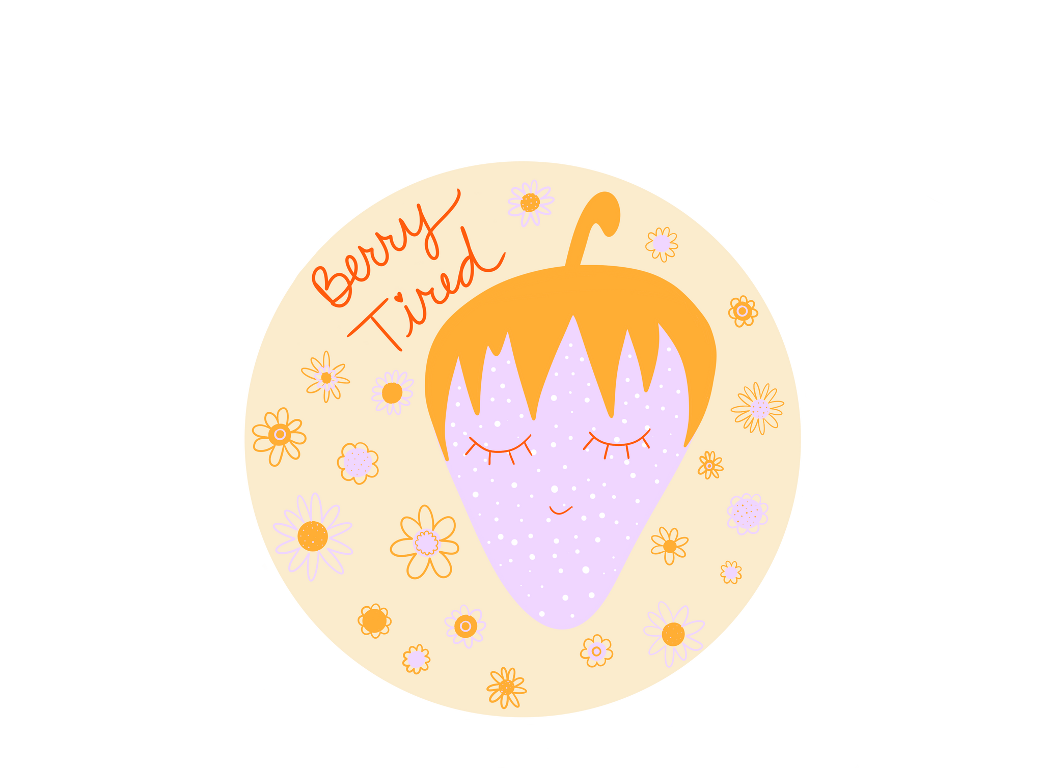 Berry Tired Sticker