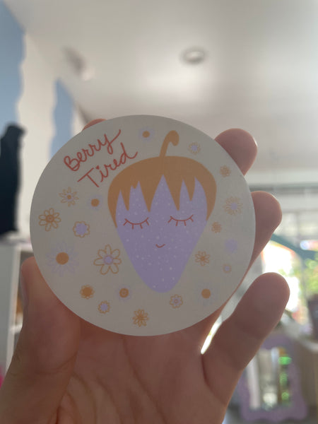 Berry Tired Sticker